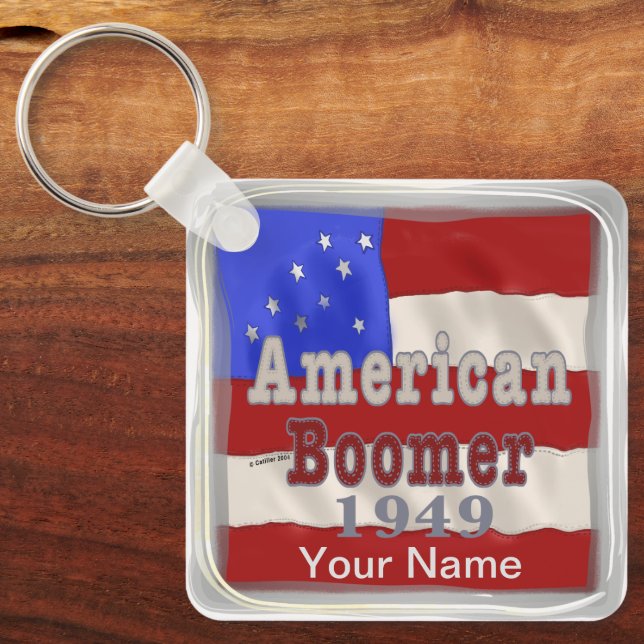 Llavero Principales cadenas de natalidad de Baby Boomer en (Anverso)