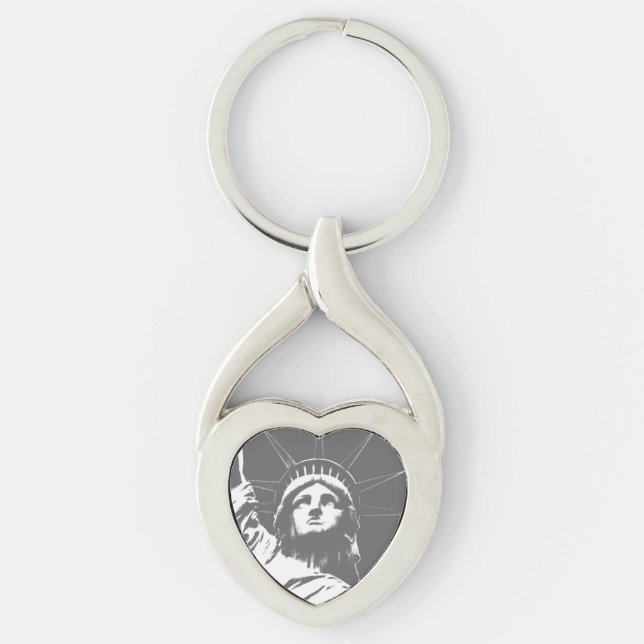 Llavero Principales monumentos de Nueva York en la cadena  (Anverso)