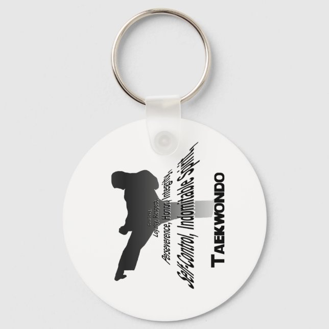 Llavero Principios de Tae Kwon Do Keychain (Anverso)