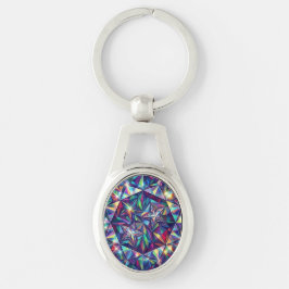 Llavero Prism Mandala – Kaleidoscope Metal Keychain