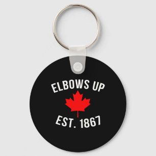 Llavero Pro Canadá Codos Arriba Establecido 1867