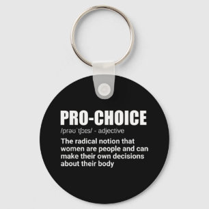 Llavero Pro Choice Definición Derechos de la Mujer Feminis