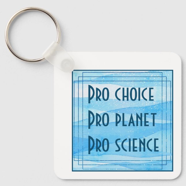 Llavero Pro elección Pro planeta Pro ciencia (Anverso)