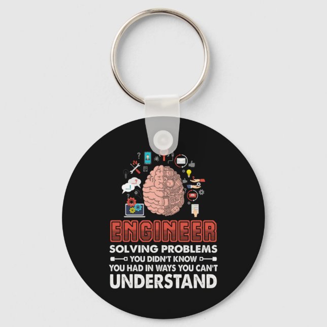 Llavero Problemas de solución de ingeniero (Anverso)