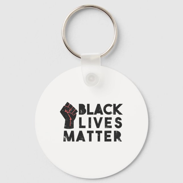 Llavero Problemas de vidas negras protestan contra el pode (Anverso)
