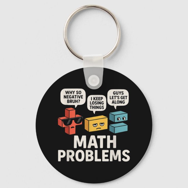 Llavero Problemas Matemáticos Símbolos Gracioso Profesor D (Anverso)