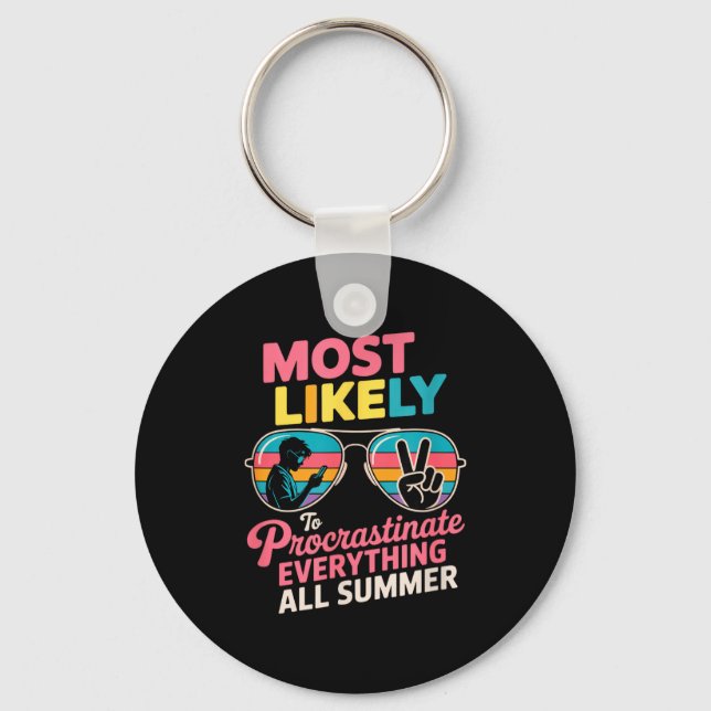 Llavero Procrastinator Gift Funny Summer Quote Lazy Lifest (Anverso)