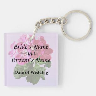 Llavero Producto de Magenta Geranium Boda