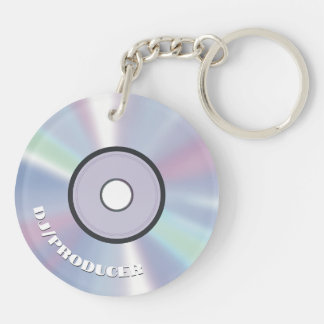 Llavero Productor de música holográfica retro DJ CD