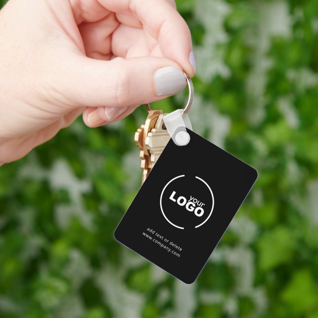 Llavero Profesional Moderno logotipo comercial Código QR N (Mano)