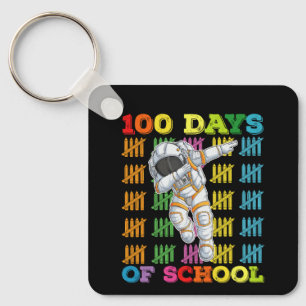 Llavero Profesor Astronauta 100 Días De Escuela