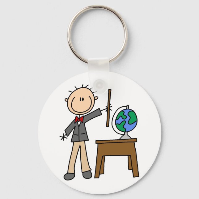 Llavero Profesor Con Globo (Anverso)