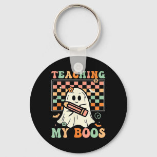 Llavero Profesor Cute Ghost Groovy Teacher Halloween Teach