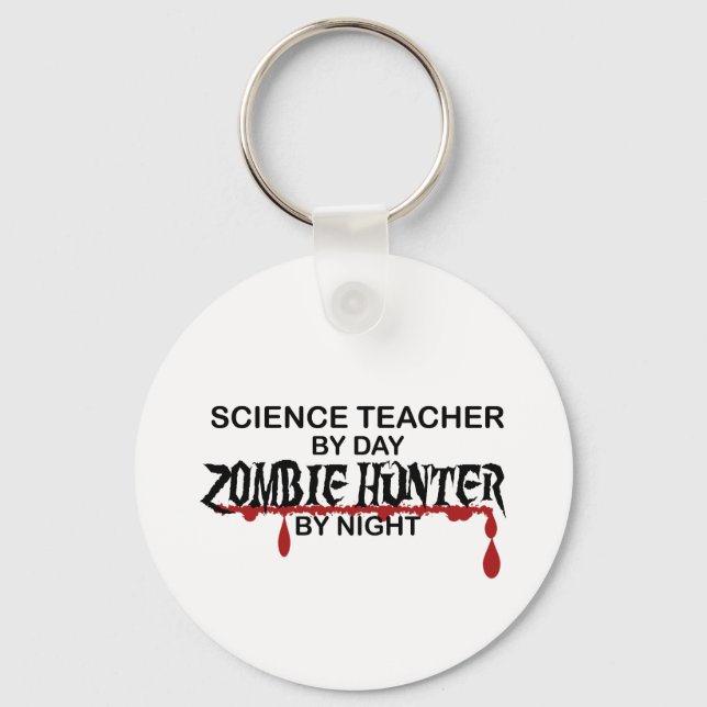 Llavero Profesor de ciencia Zombie Hunter (Anverso)