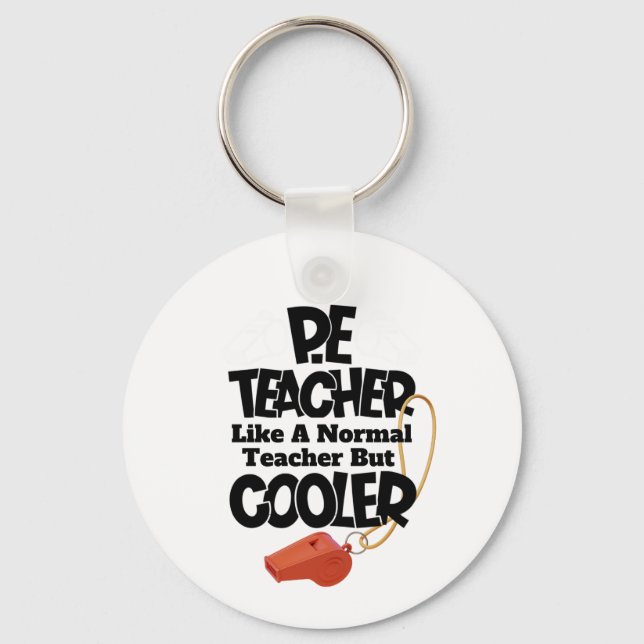 Llavero Profesor de E.F. como un profesor normal pero más  (Anverso)