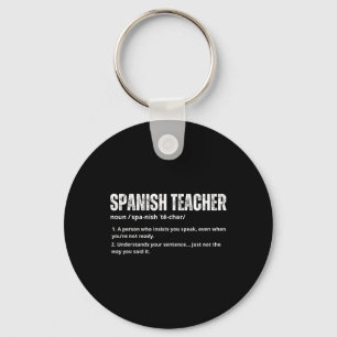Llavero Profesor De Español Para Mujeres Hombres Profesor