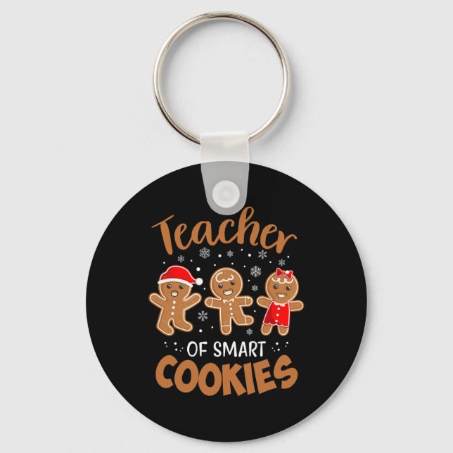 Llavero Profesor De Galletas Inteligentes Té De Navidad De (Anverso)