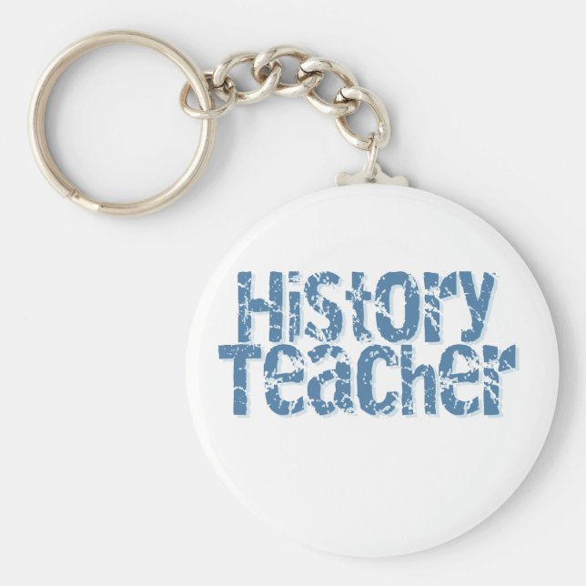 Llavero Profesor de historia con problemas azules (Frente)