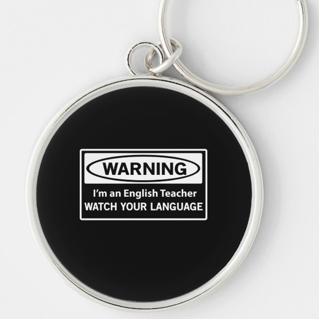 Llavero Profesor de inglés amonestador (Frente)