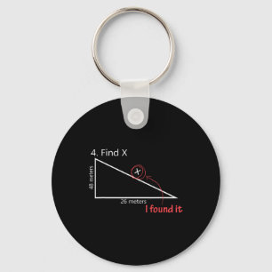 Llavero Profesor de Matemáticas Encuentra X Regalo Gráfico