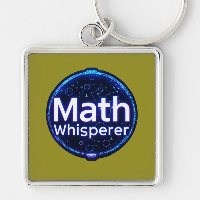 Llavero Profesor de Matemáticas Susurrador de Matemáticas (Frente)