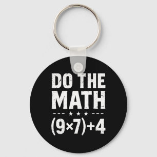 Llavero Profesor de Matemáticas Vintage Haz las cuentas 67