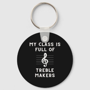 Llavero Profesor de Música Divertido Nota Musical Clave de