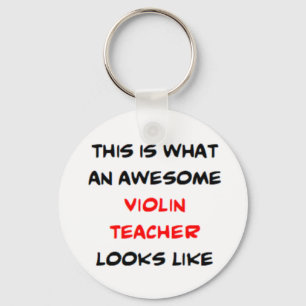 Llavero profesor de violín, increíble