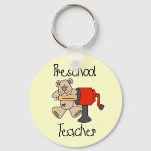 Llavero Profesor del oso y del preescolar de los