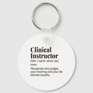 Llavero Profesor Enfermera Instructor Clínico Definición D