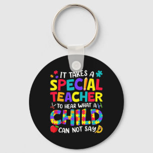 Llavero Profesor Especial Para Escuchar Qué Un Niño Concie