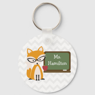 Llavero Profesor Fox En Chalkboard