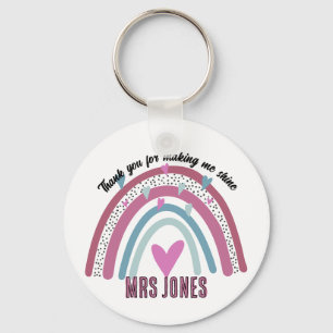 Llavero profesor gracias por hacerme retiro de arco iris