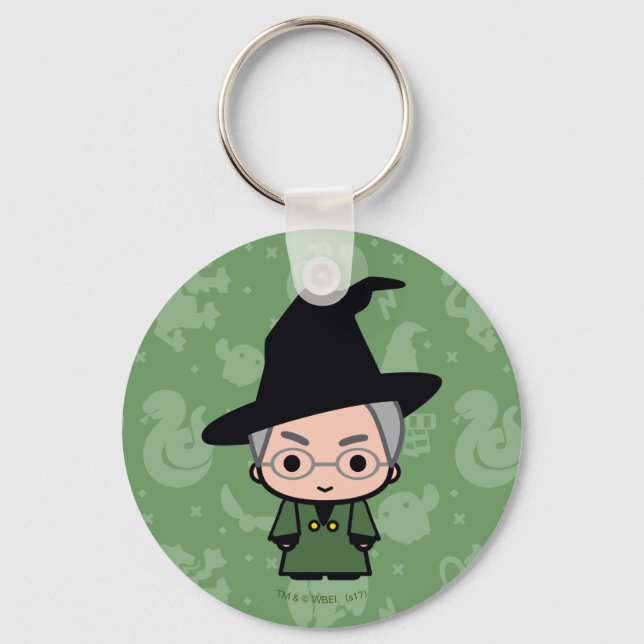 Llavero Profesor McGonagall Cartoon Character Art (Anverso)