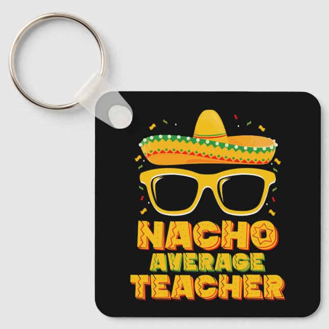 Llavero Profesor No Promedio Cinco De Mayo Coincidente (Anverso)