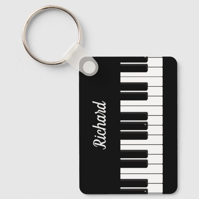 Llavero Profesor Personalizado de Piano Teclado (Anverso)