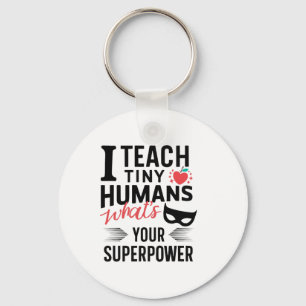 Llavero Profesor Superhéroe Divertido Enseñando Superpoder