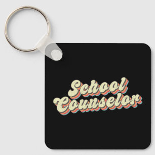 Llavero Profesora de Consejería de Escuela Retro