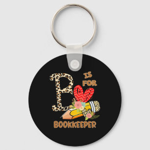 Llavero Profesora De Flores Leopard, Librera Del Día De La