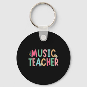 Llavero Profesora de Música Femenina Primer Día de Escuela