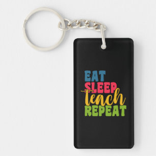 Llavero Profesora de Regalos Comer repetición de teach d
