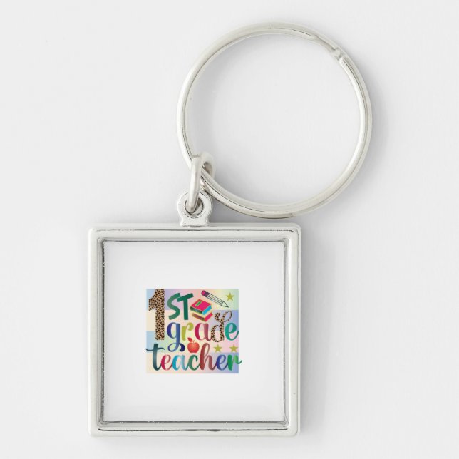 Llavero Profesora de Regalos | Maestra de primer grado (Frente)