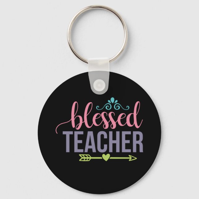 Llavero Profesora de Regalos | Maestría bendecida (Anverso)