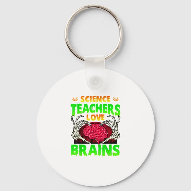 Llavero Profesores Brains Skeleton Halloween (Anverso)