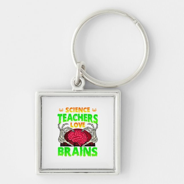 Llavero Profesores Brains Skeleton Halloween (Frente)