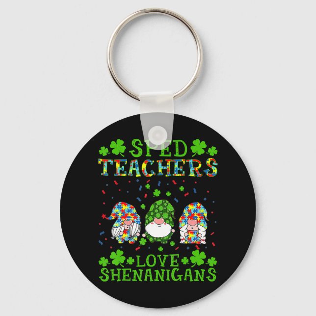 Llavero Profesores de SPED aman a Shenanigans Autism Aware (Anverso)