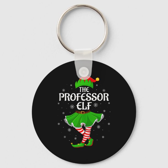 Llavero Professor Elf Christmas Family Girls Women Elf Squ (Anverso)