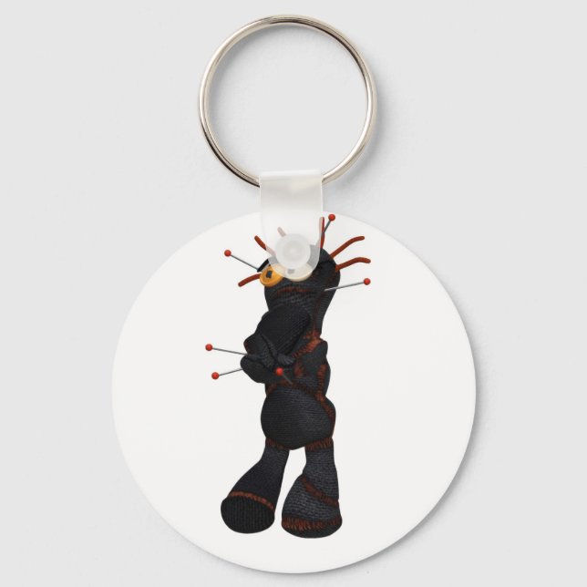Llavero Profundo Pensamiento Black Voodoo Doll Keychain (Anverso)