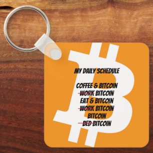 Llavero Programación diaria de Bitcoin