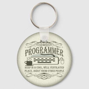 Llavero Programador divertido